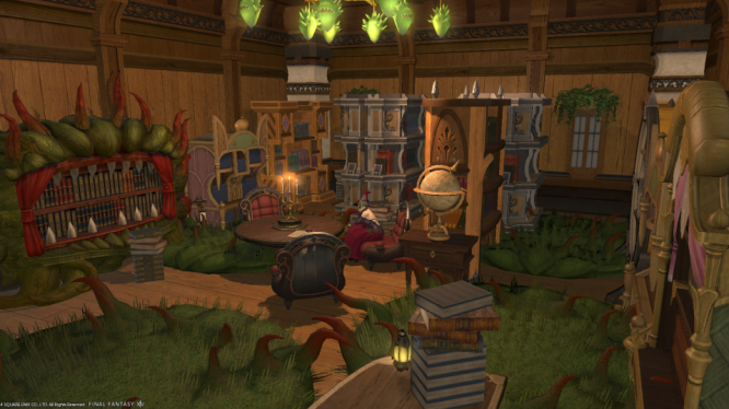 Amazing Player room by Covenant of the Phoenix called the Morbol Library