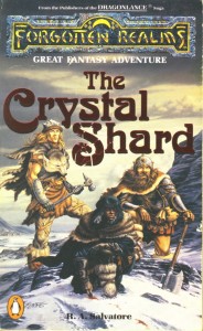 The original cover of "The Crystal Shard" by R.A.Salvatore