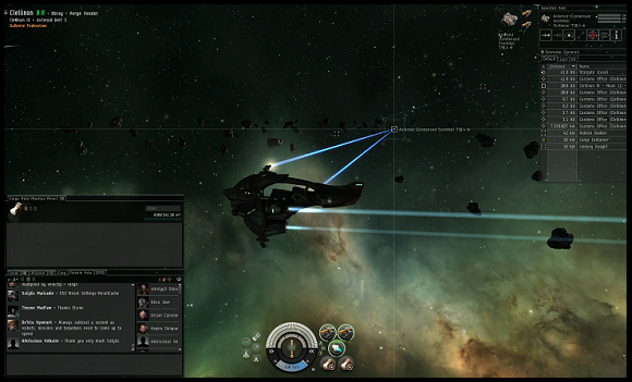 eve online mining mmo games