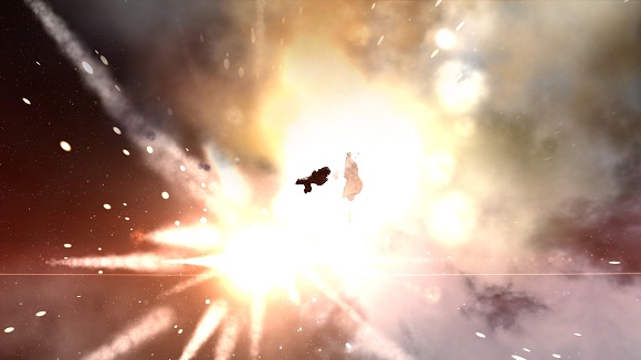 MMO Games EVE Online Ship Explosion Screenshot