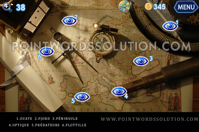 Point Words Solution Niveau 38