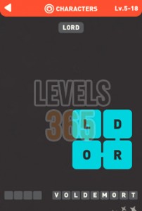 Icon Pop Brain Characters Answers Level 5-18