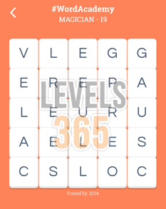 Word Academy Magician Answers Level 19