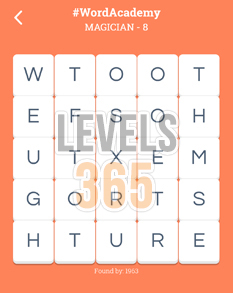 Word Academy Magician Answers Level 8