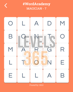 Word Academy Magician Answers Level 7