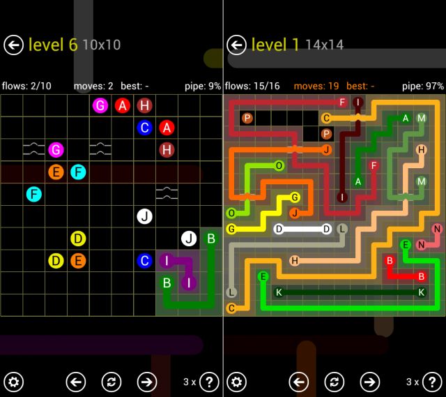 Flow-Free-Bridges-14x14-10x10