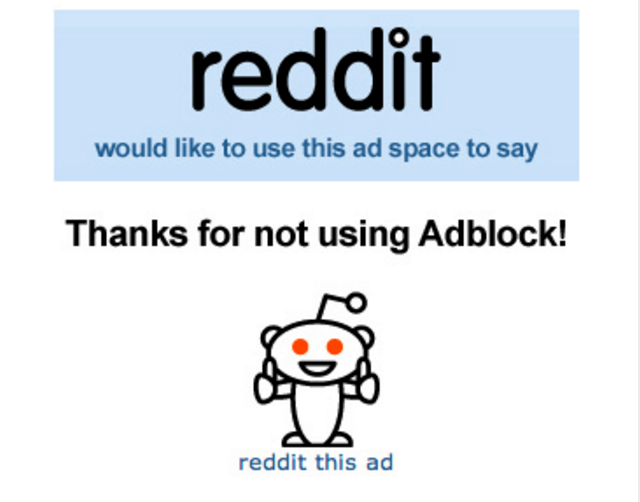 Not Using AdBlock