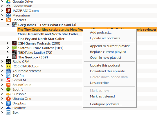 linux-podcast-tools-clementine-manage-podcasts