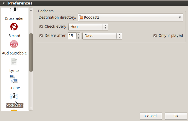 linux-podcast-tools-guayadeque-settings
