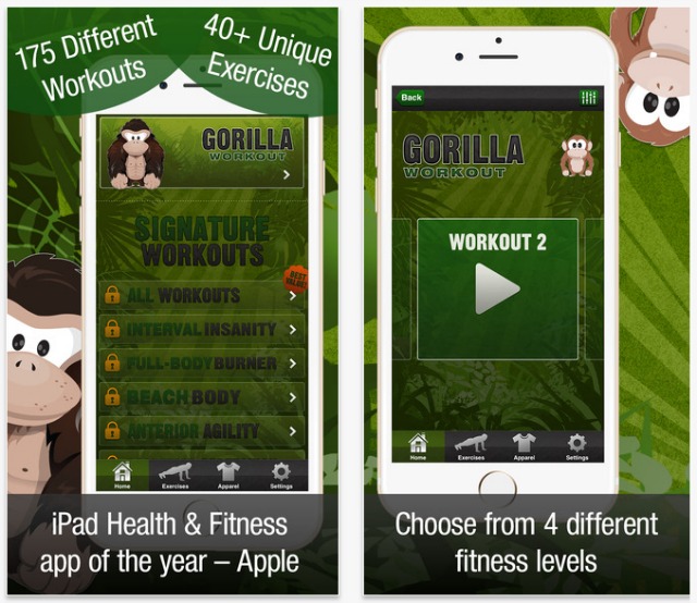 Gorilla Workout app