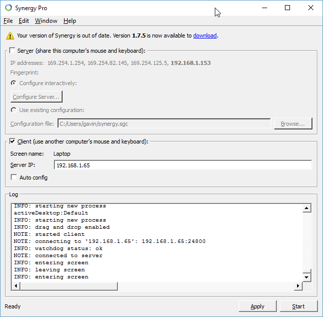 Synergy Pro Interface