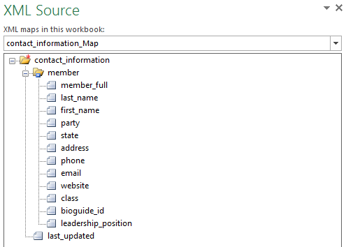 Excel XML Source