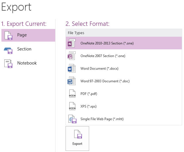 OneNote-2013-Export-Settings