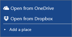 Office Online Open from Dropbox