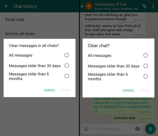 Whatsapp-clear-chat-history