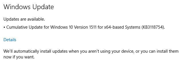 Windows 10 Windows Update