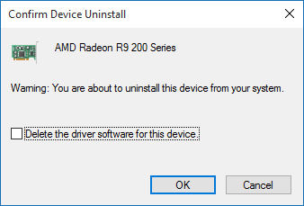 confirm device uninstall