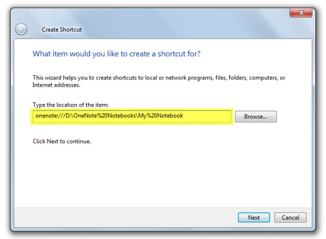 Microsoft OneNote - Desktop Shortcut